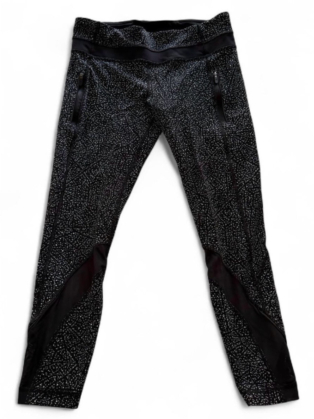 Lululemon Inspire Tight II 25" in Night View White Black/Black (Size 8)